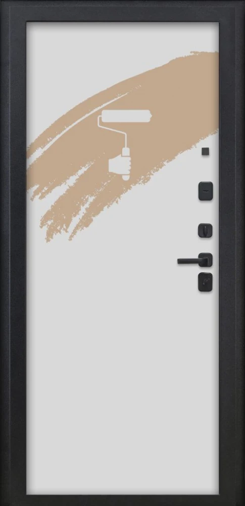 Входная дверь ДвериПРО Берген Под покраску DPRO220886 внутренняя сторона