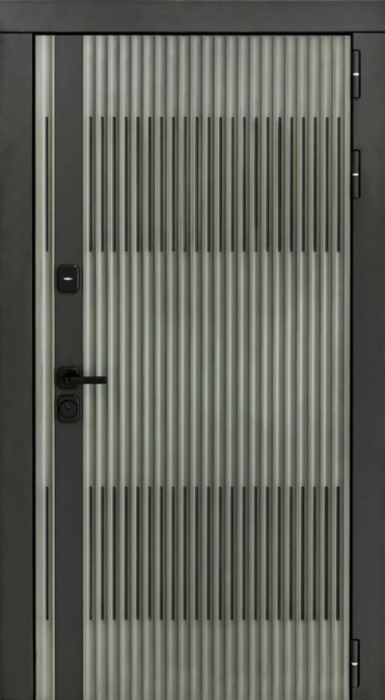 Входная дверь ДвериПРО Elfy Без фрезеровки Дуб арктик горизонт DPRO200474 внешняя сторона